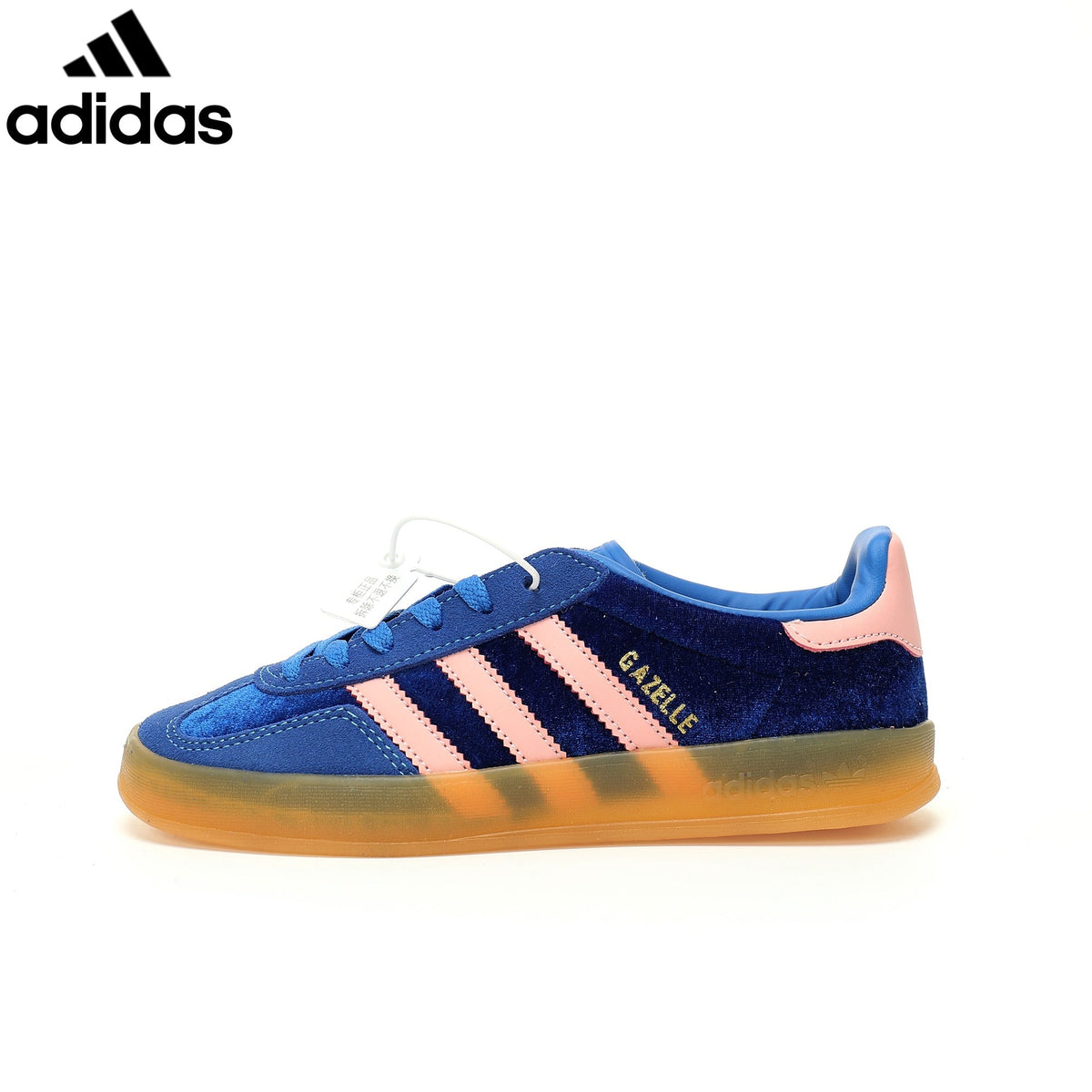 adidas Originals Gazelle Indoor W Shoes "Blue Semi / Pink Spark / Gum"-Classic sneakers，Adidas Women's Shoe Sale / Men's Shoe Sale
