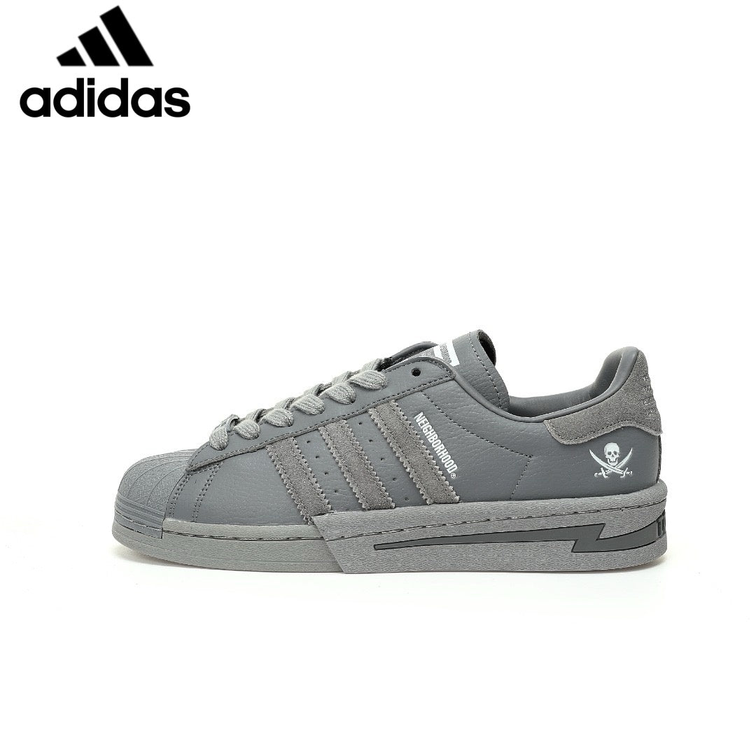 adidas Superstar x NEIGHBORHOOD "Gray"-Classic sneakers，Adidas Women's Shoe Sale / Men's Shoe Sale
