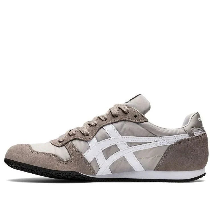 Onitsuka Tiger Serrano "Light Grey Taupe" Unisex Nylon Suede Sneakers- Women's Shoe Sale / Men's Shoe Sale
