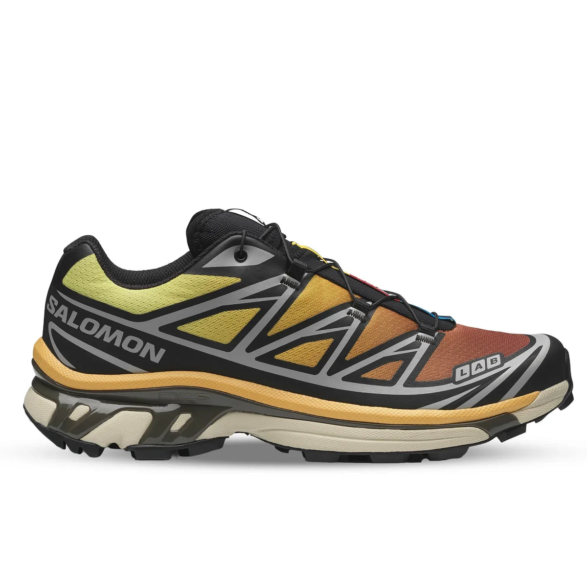 Salomon S-LAB XT-6 Men Women Outdoor Trail Running Shoes "Yellow Orange Black"