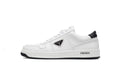 Prada Downtown Leather Low Sneakers "White/Black"-Classic Casual Shoes/Women's Shoe Sale / Men's Shoe Sale