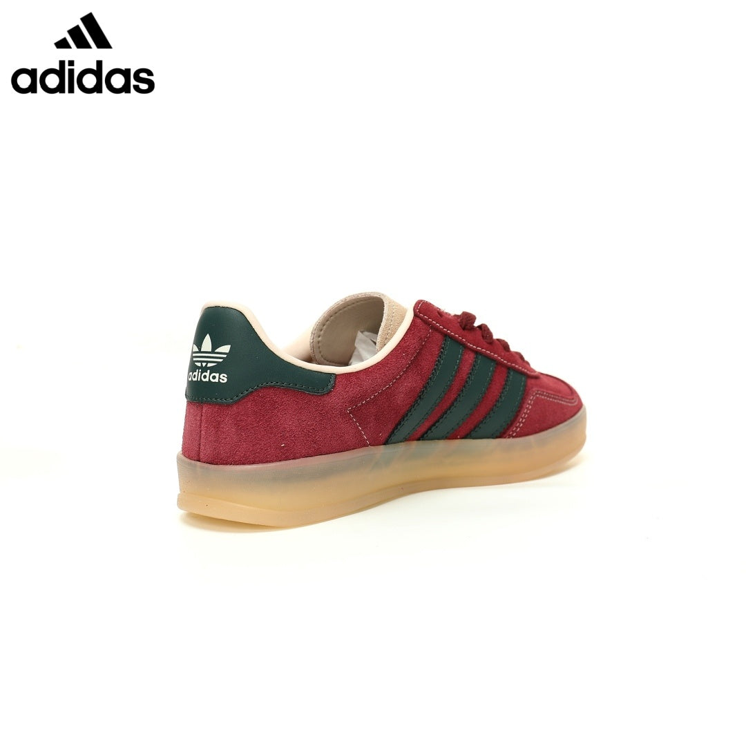 adidas Gazelle Indoor "Burgundy Green"-Classic sneakers，Adidas Women's Shoe Sale / Men's Shoe Sale