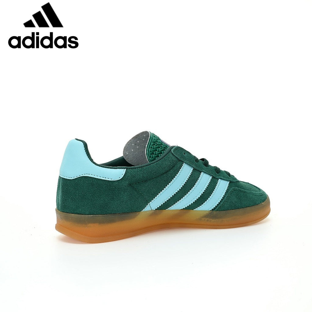 adidas Gazelle Indoor "Dark Green Light Blue"-Classic sneakers，Adidas Women's Shoe Sale / Men's Shoe Sale