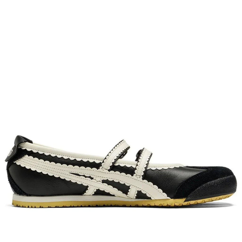 Onitsuka Tiger Mexico 66 "Black White" Mary Jane Women Leather Shoes- Women's Shoe Sale / Men's Shoe Sale