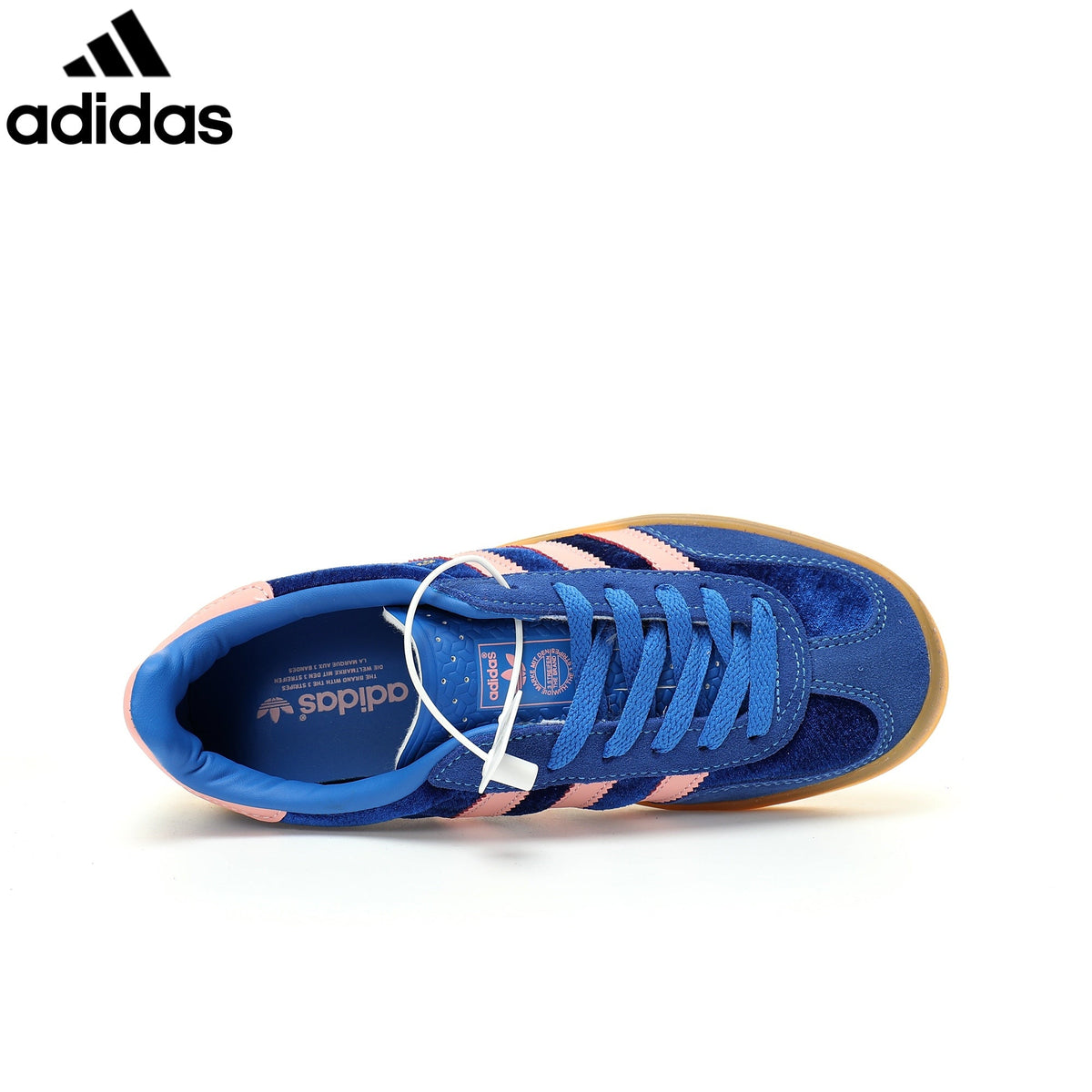 adidas Originals Gazelle Indoor W Shoes "Blue Semi / Pink Spark / Gum"-Classic sneakers，Adidas Women's Shoe Sale / Men's Shoe Sale