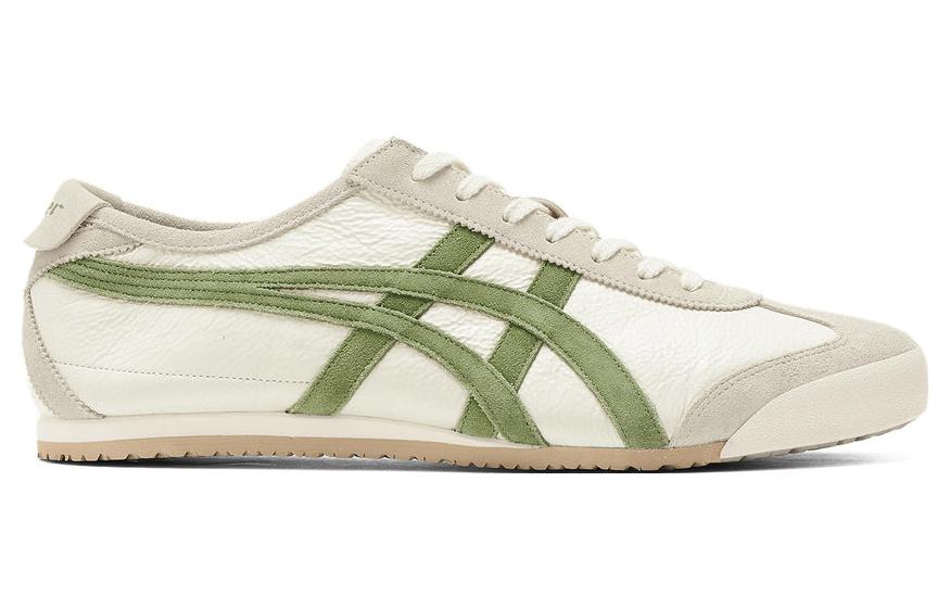 Onitsuka Tiger Mexico 66 "Cream Green" Leather Sneakers- Women's Shoe Sale / Men's Shoe Sale