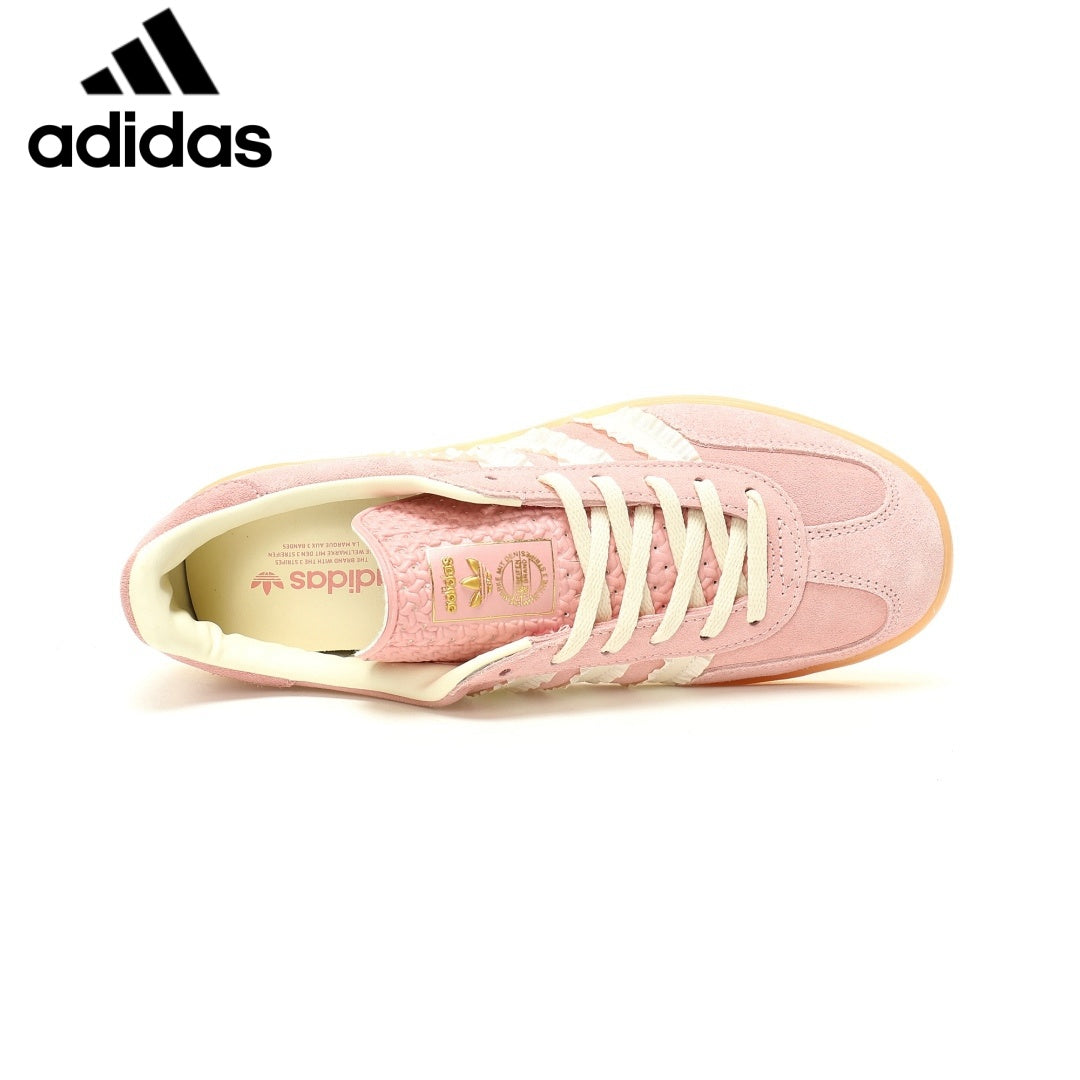 adidas Gazelle Indoor "Pink Off White Ruffle"-Classic sneakers，Adidas Women's Shoe Sale / Men's Shoe Sale
