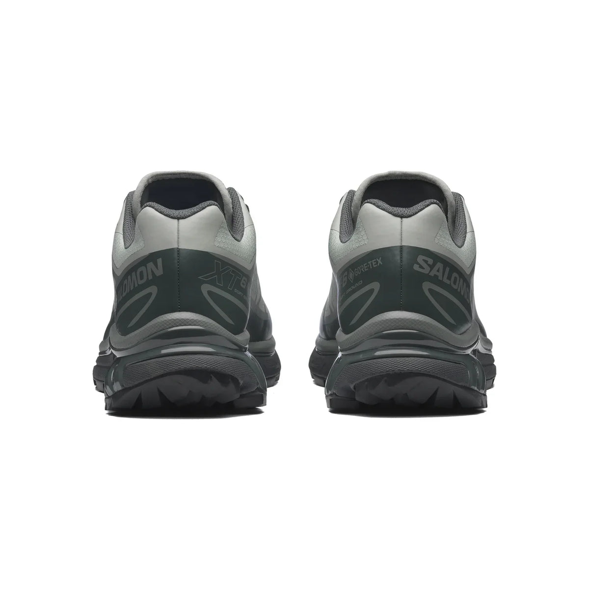 Salomon XT-6 GTX Trail Running Shoes "Light Grey Dark Green"- outdoor hiking shoes/Women's Shoe Sale / Men's Shoe Sale
