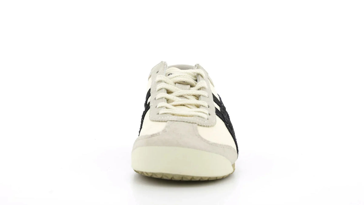 Onitsuka Tiger Mexico 66 "Cream Black" Unisex Leather Sneakers- Women's Shoe Sale / Men's Shoe Sale