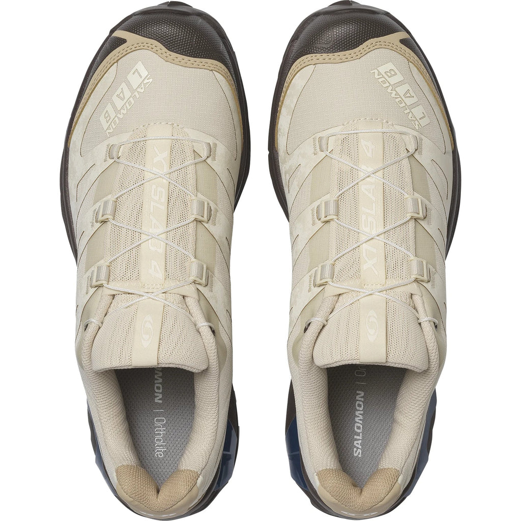 Salomon XT-4 OG XT LAB Men Women Outdoor Trail Hiking Shoes "Cream Beige Dark Brown Blue"