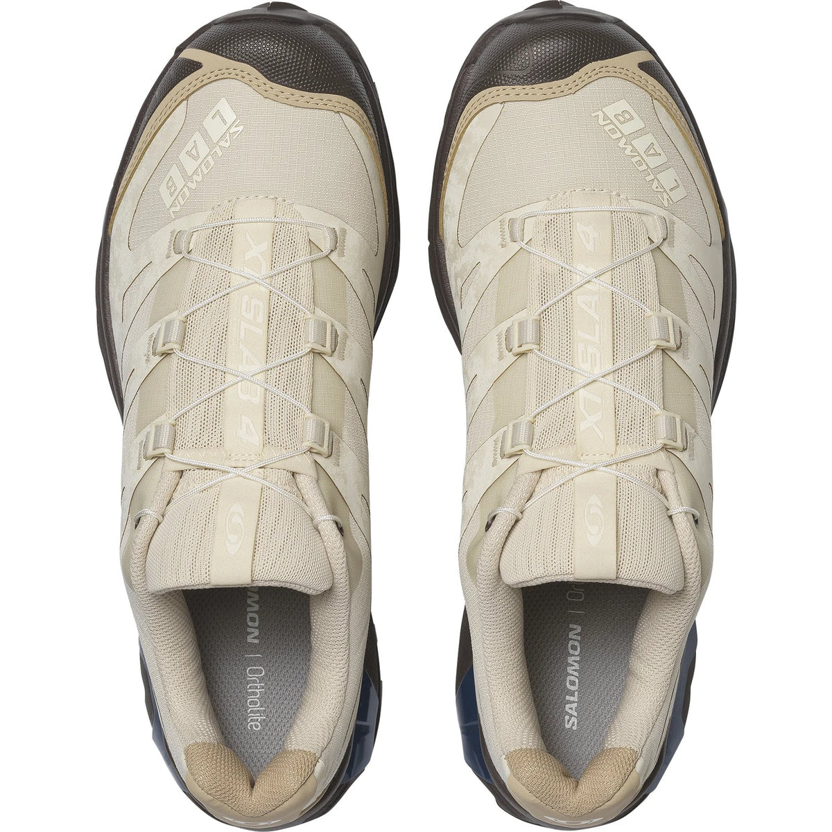 Salomon XT-4 OG XT LAB Men Women Outdoor Trail Hiking Shoes "Cream Beige Dark Brown Blue"