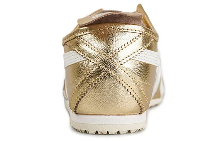 Onitsuka Tiger Mexico 66 "Gold White" Unisex Casual Sneakers- Women's Shoe Sale / Men's Shoe Sale