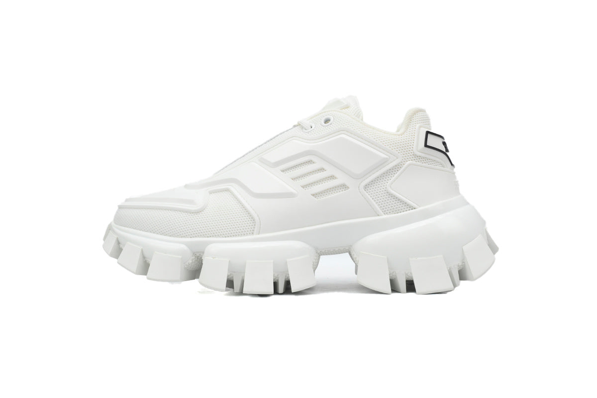 Prada Cloudbust Thunder Technical Fabric Chunky Sneakers "White"-retro thick sole dad shoes，Women's Shoe Sale / Men's Shoe Sale