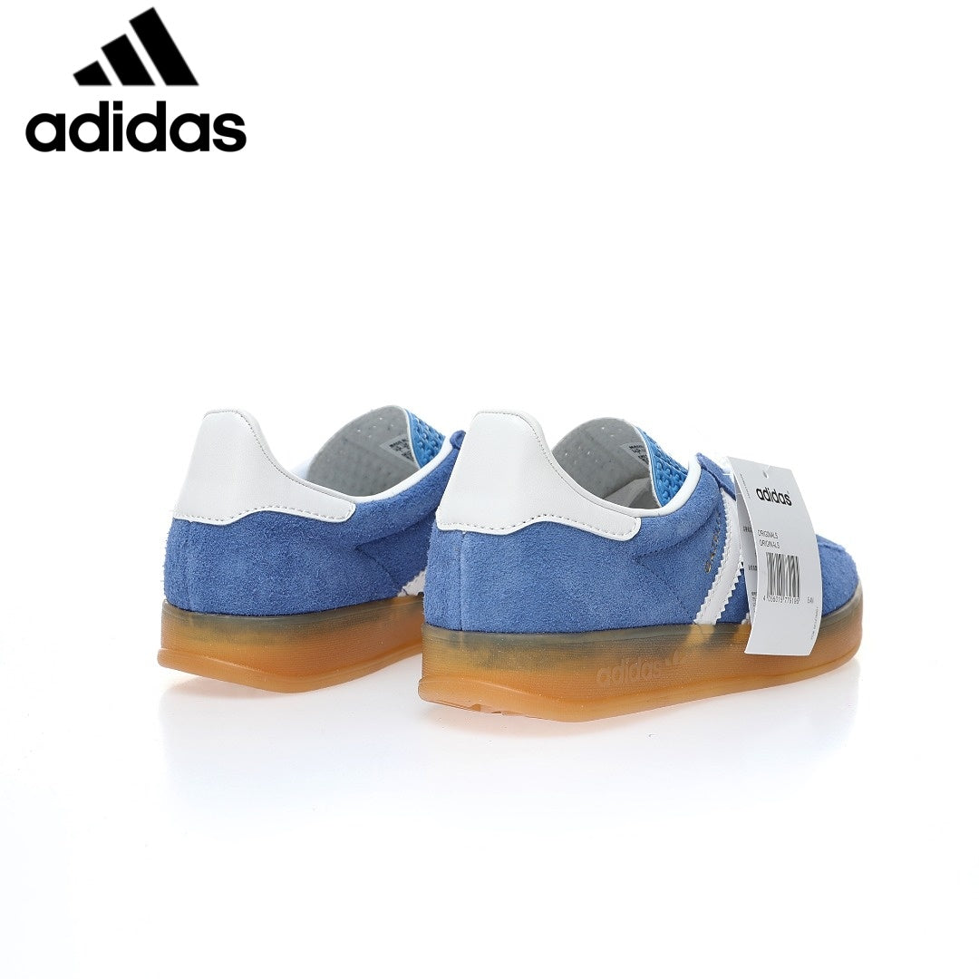 adidas Gazelle Indoor "Blue White"-Classic sneakers，Adidas Women's Shoe Sale / Men's Shoe Sale