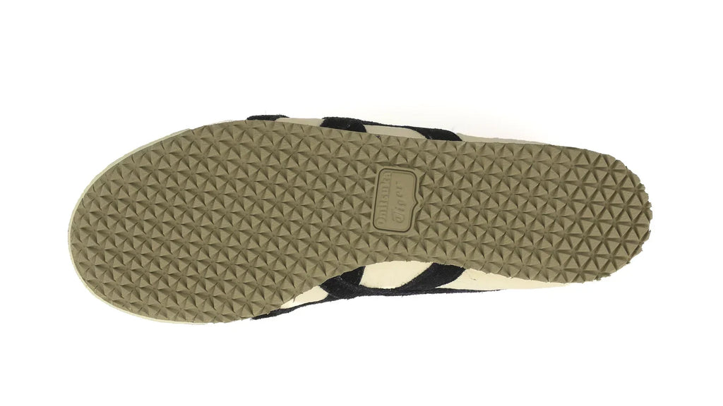 Onitsuka Tiger Mexico 66 "Cream Black" Unisex Leather Sneakers- Women's Shoe Sale / Men's Shoe Sale