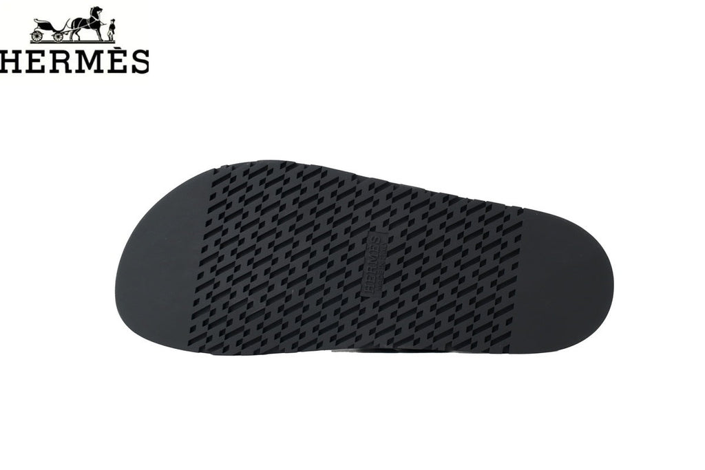 Hermès Empire Series Double Strap Slide Sandals "Black"