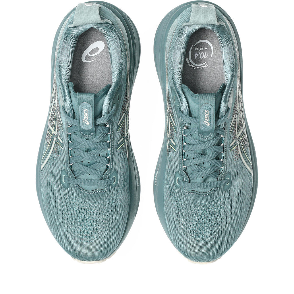 Asics  shoes  neutral running shoes mens  sneakers Gel-Kayano 33 Teal / Pale Lime