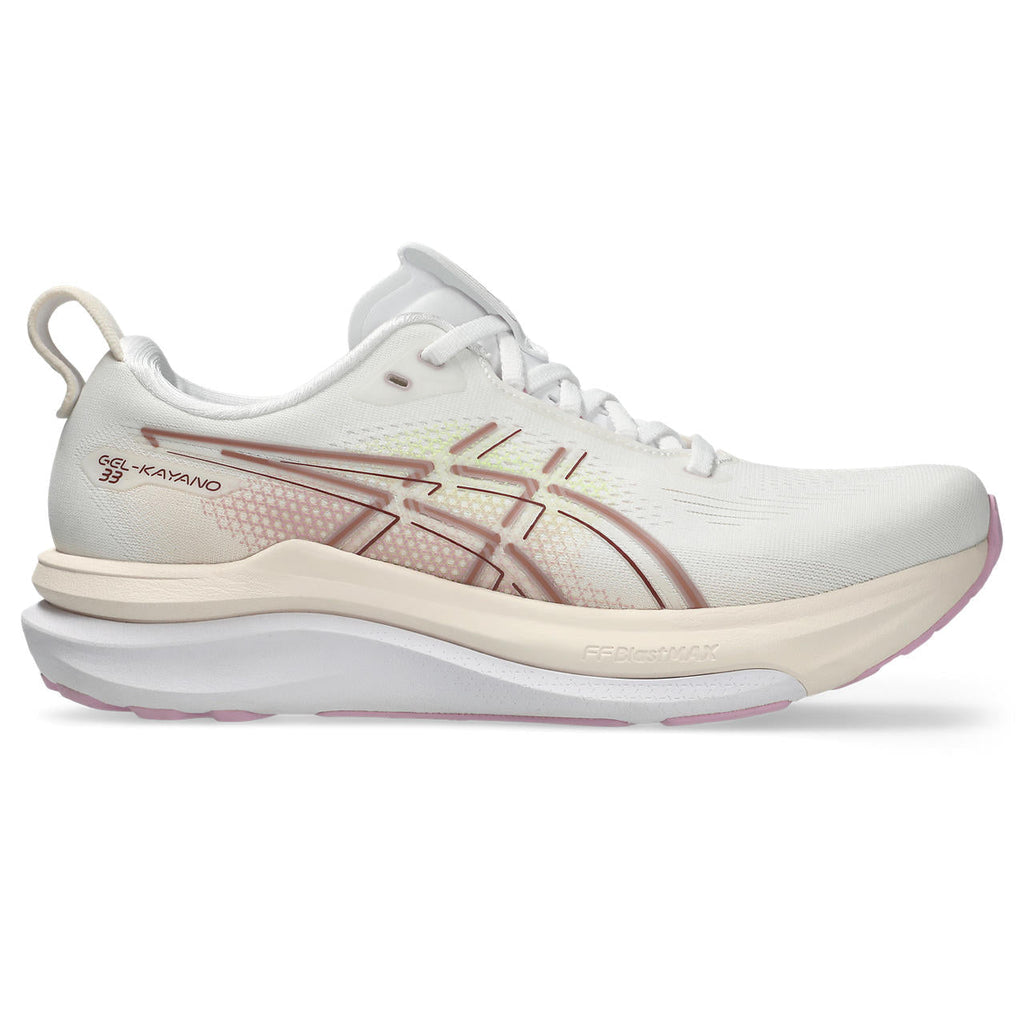Asics  shoes  neutral running shoes mens  sneakers Gel-Kayano 33 White / Dusty Rose