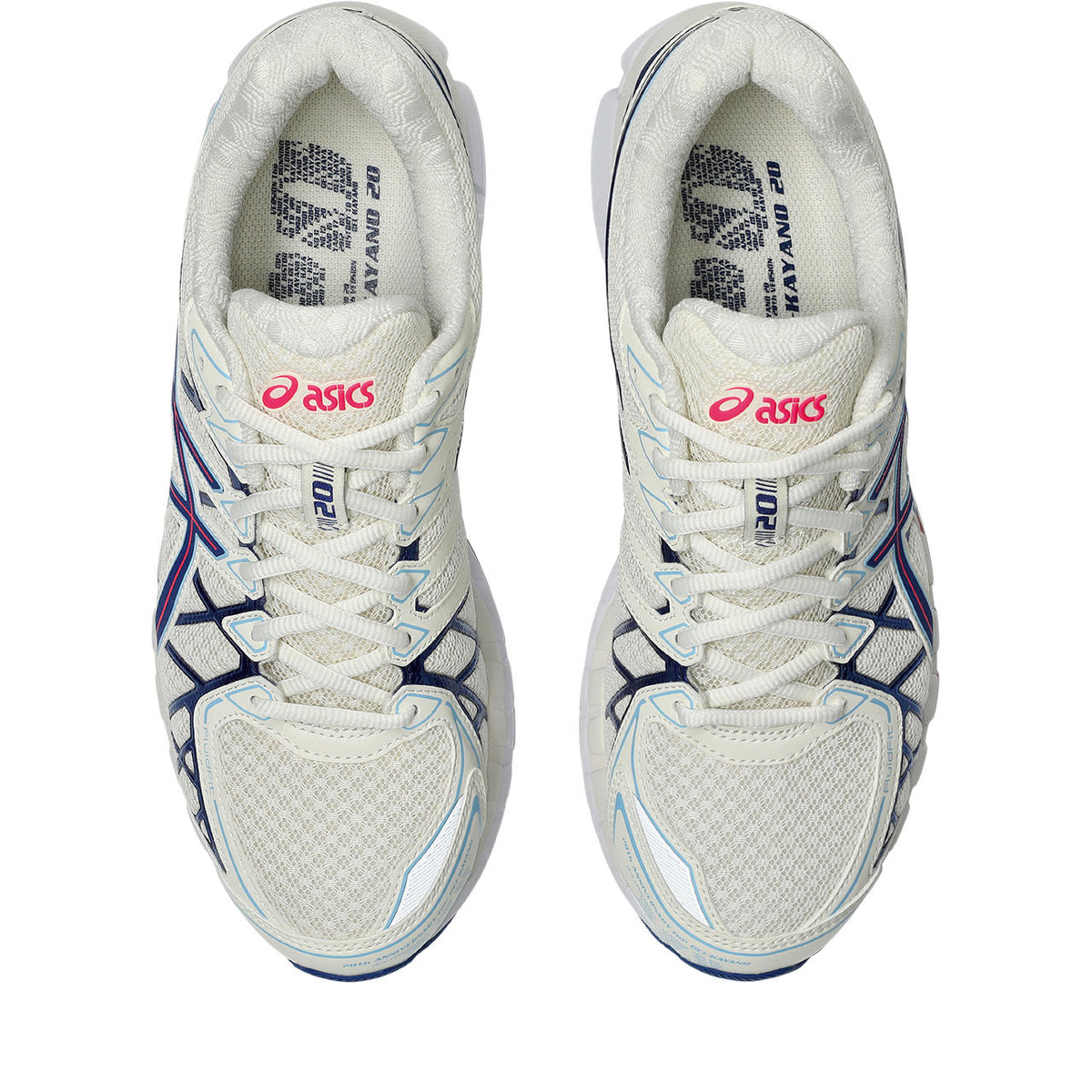 Asics  shoes  neutral running shoes mens  sneakers Gel-Kayano 20 Cream / Navy / Light Blue