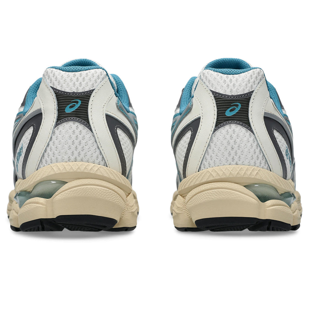 Asics womens shoes  neutral running shoes mens  sneakers Gel-Kayano 14 – Cream/Teal Blue/Silver Sneaker