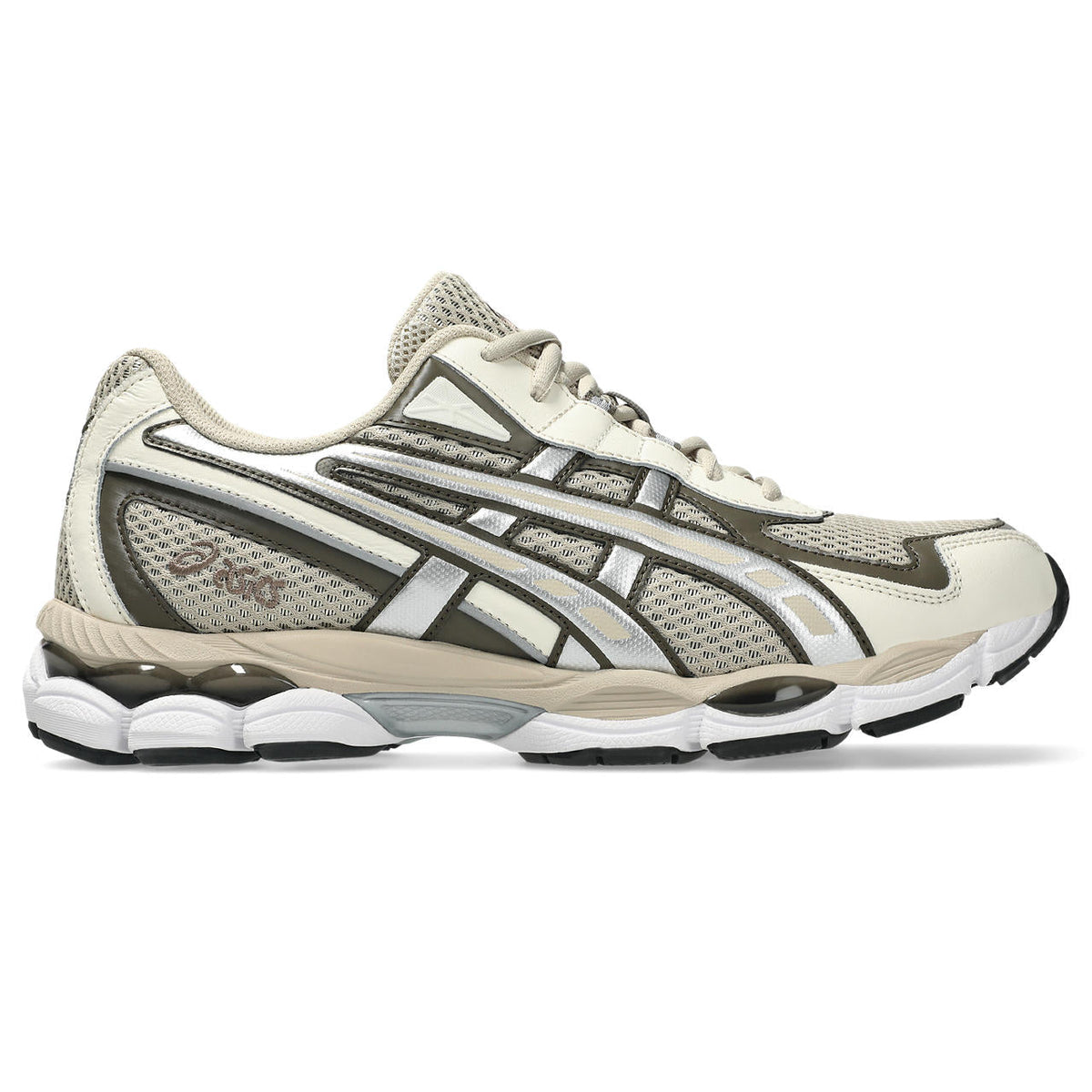 Asics womens shoes  neutral running shoes mens  sneakers Gel-Kayano 14 – Cream/Silver/Olive Sneaker