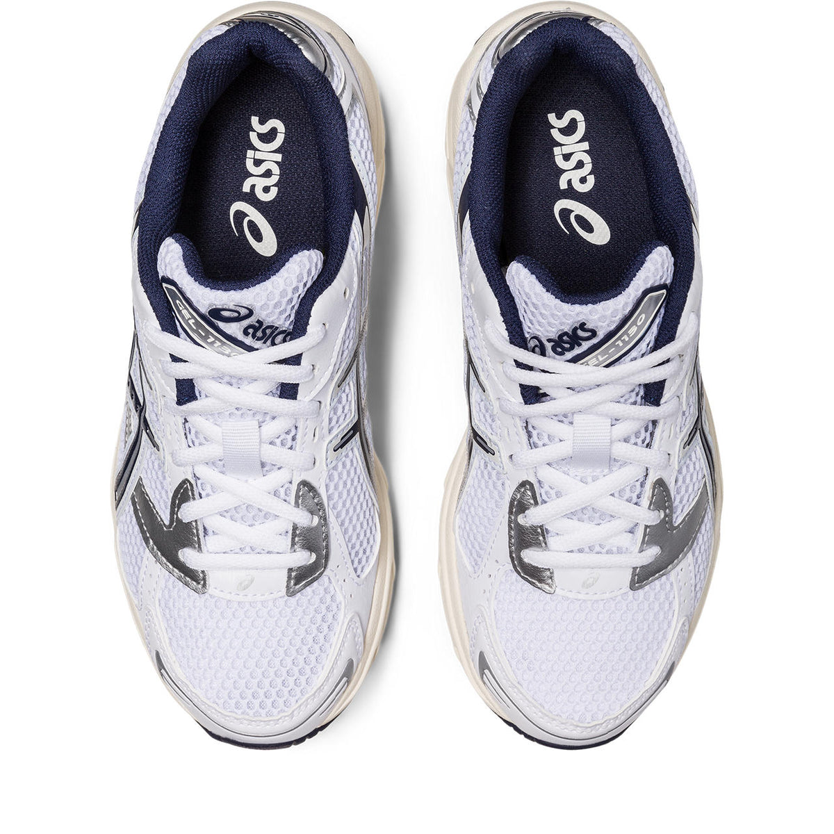 Asics womens shoes  neutral running shoes mens  sneakers Gel-1130 – White/Navy/Silver Sneaker