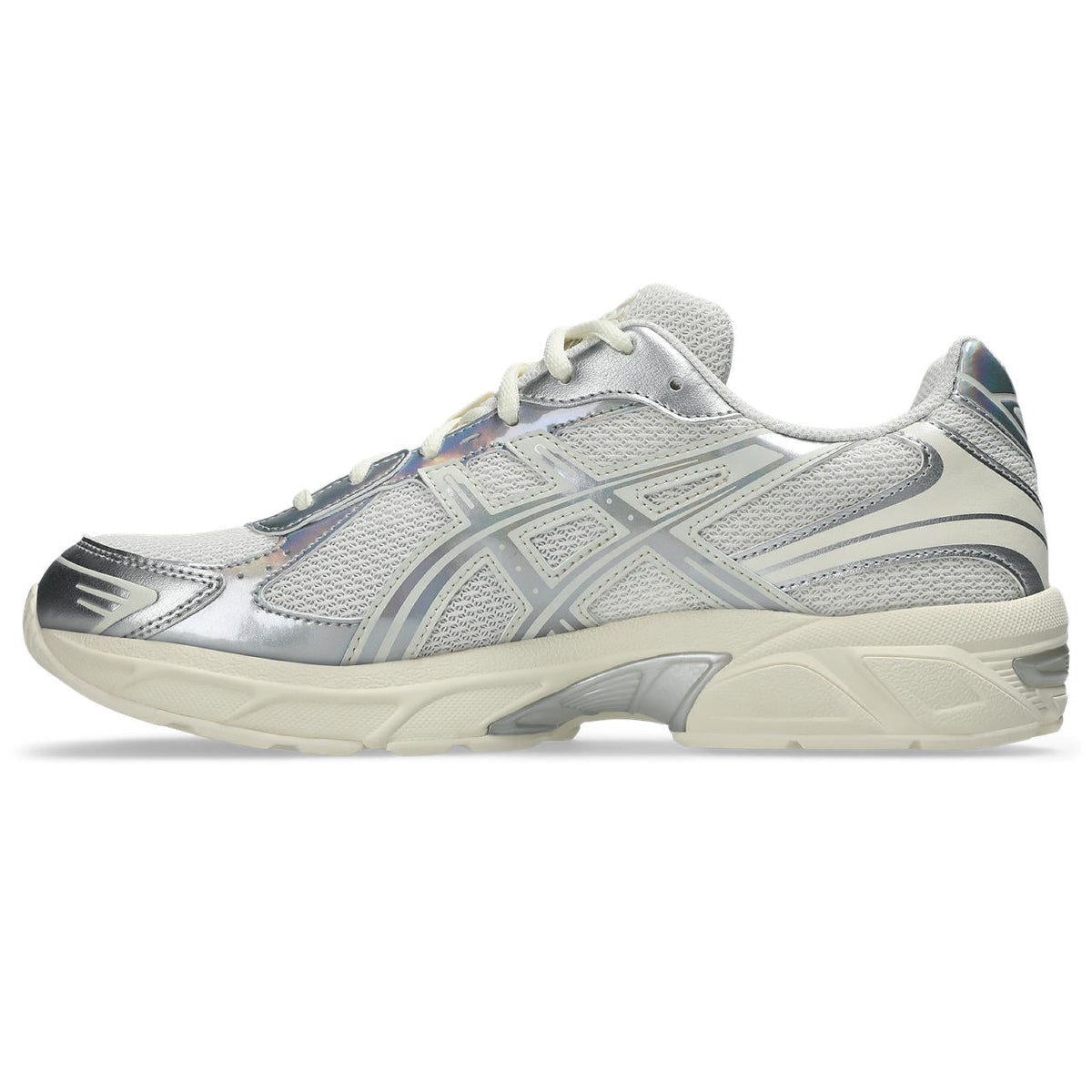 Asics womens shoes  neutral running shoes mens  sneakers Gel-1130 – Cream/Iridescent Silver Sneaker