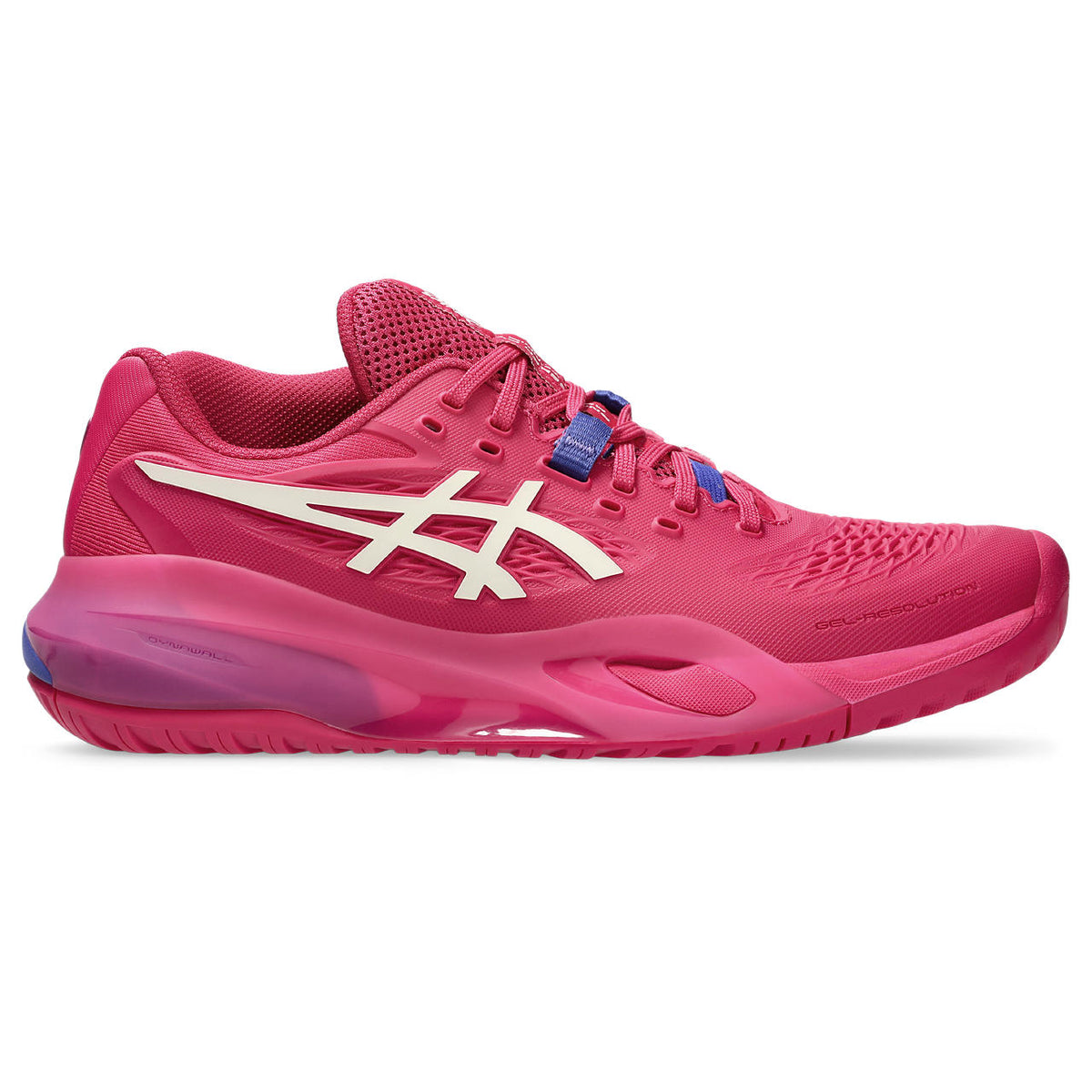 Asics womens shoes  neutral running shoes mens  sneakers Gel-Resolution – Hot Pink/White/Blue Tennis Sneaker