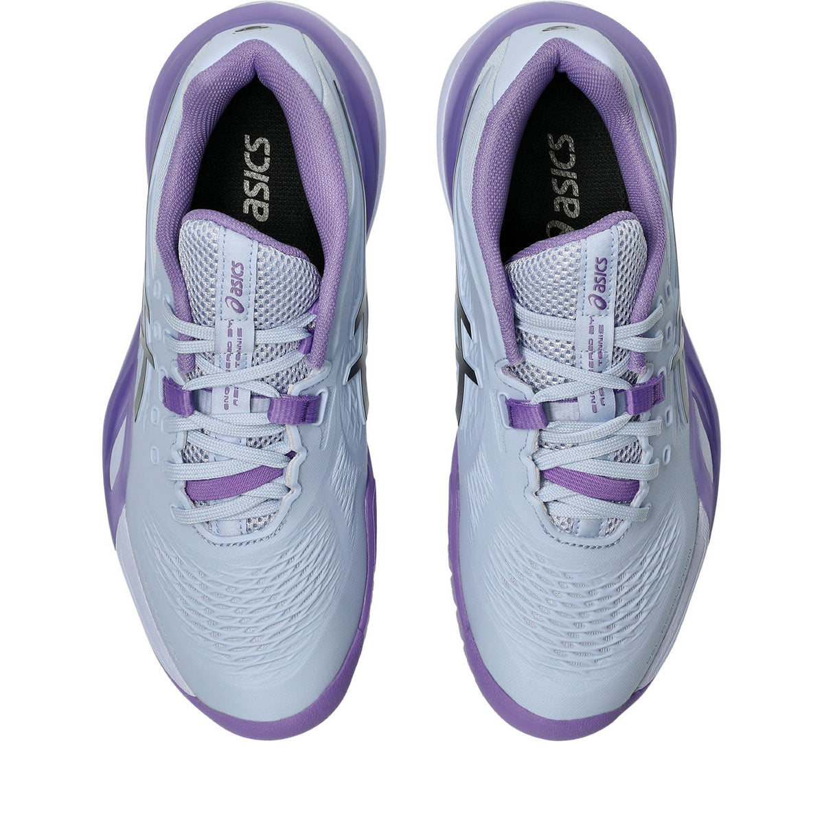 Asics womens shoes  neutral running shoes mens  sneakers Gel-Resolution – Light Blue/Purple/Black Tennis Sneaker