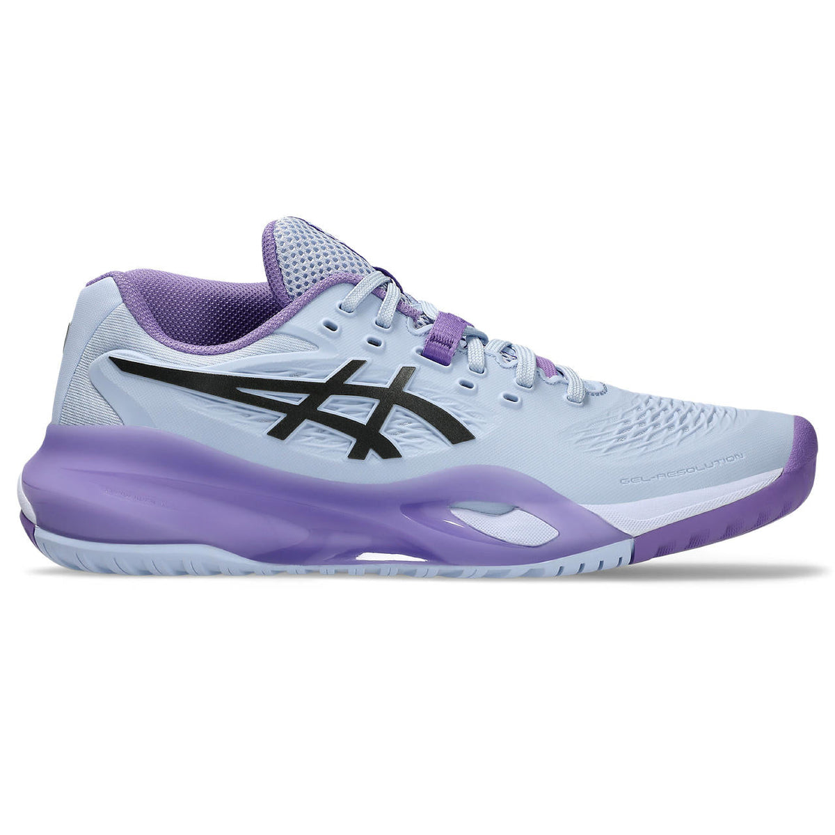 Asics womens shoes  neutral running shoes mens  sneakers Gel-Resolution – Light Blue/Purple/Black Tennis Sneaker