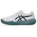 Asics womens shoes  neutral running shoes mens  sneakers Gel-Resolution – White/Navy/Teal Tennis Sneaker