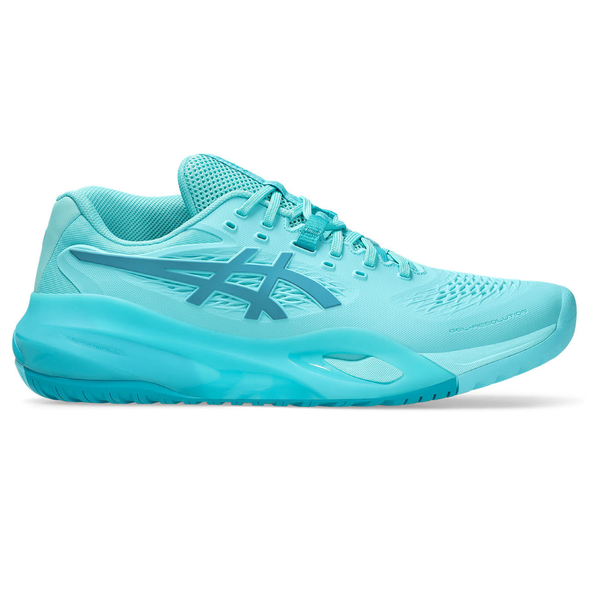 Asics womens shoes  neutral running shoes mens  sneakers Gel-Resolution – Turquoise/Cyan Tennis Sneaker