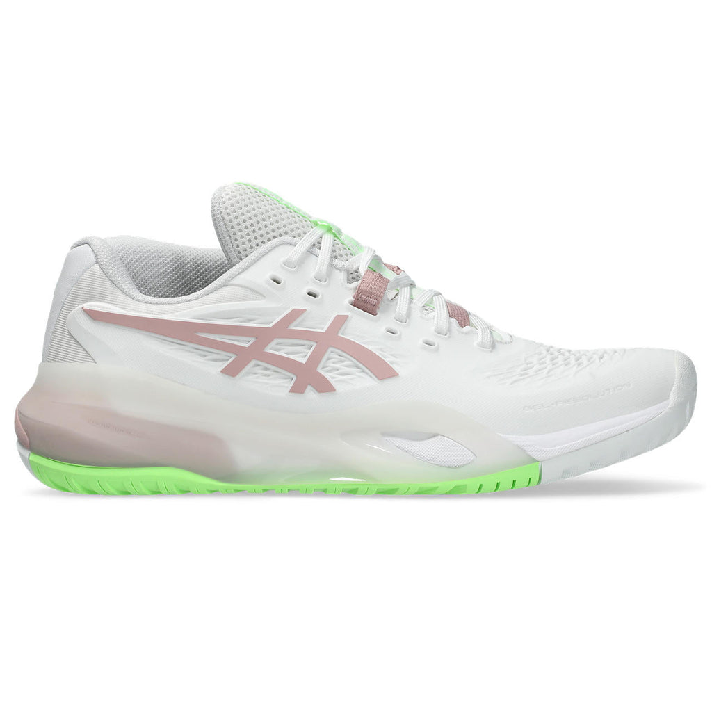 Asics womens shoes  neutral running shoes mens  sneakers Gel-Resolution – White/Dusty Pink Tennis Sneaker