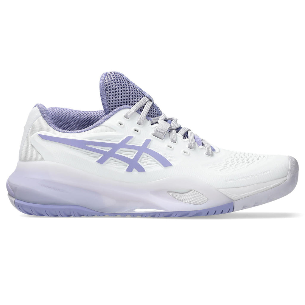 Asics womens shoes  neutral running shoes mens  sneakers Gel-Resolution – White/Lavender/Purple Tennis Sneaker