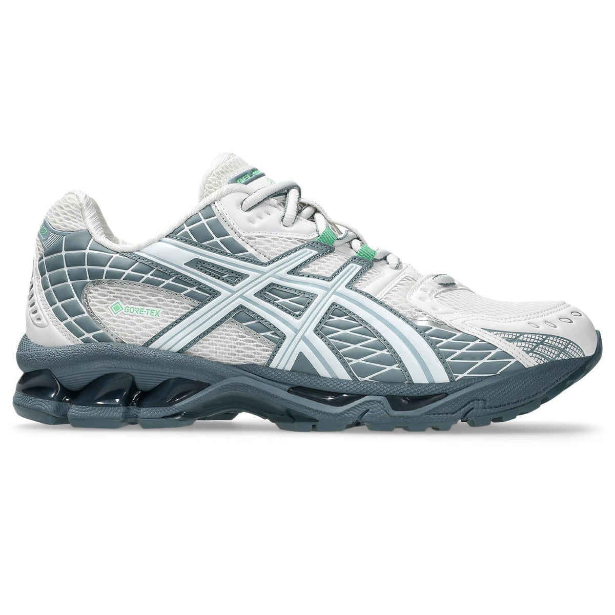 Asics womens shoes  neutral running shoes mens  sneakers  Gel-Kayano 14 White / Light Green / Slate Blue