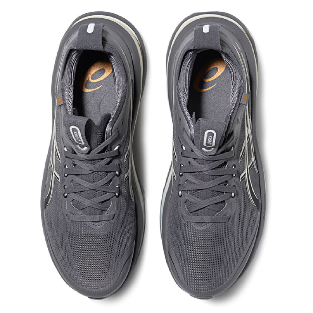 Asics womens shoes  neutral running shoes mens  sneakers  Gel-Nimbus 28 Charcoal Gray / Silver / Beige