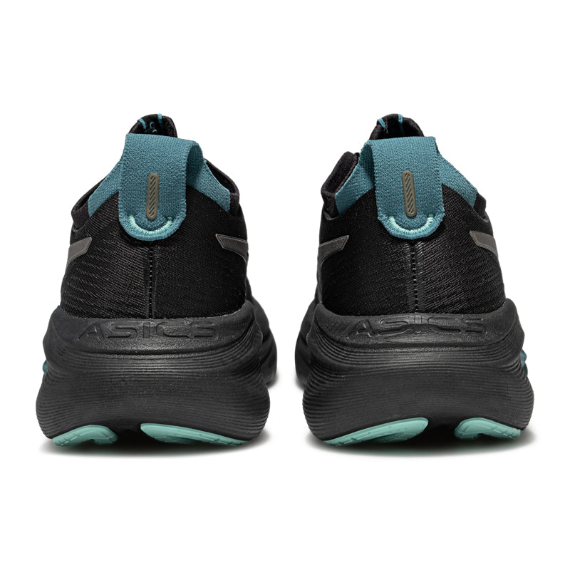 Asics womens shoes  neutral running shoes mens  sneakers Gel-Nimbus 27 Black / Metallic Silver / Teal