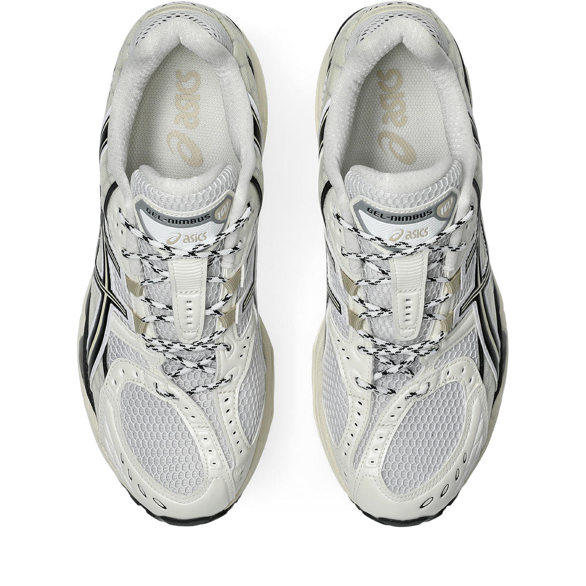 Asics womens shoes  neutral running shoes mens  sneakers Gel-Nimbus 10 White / Black / Cream
