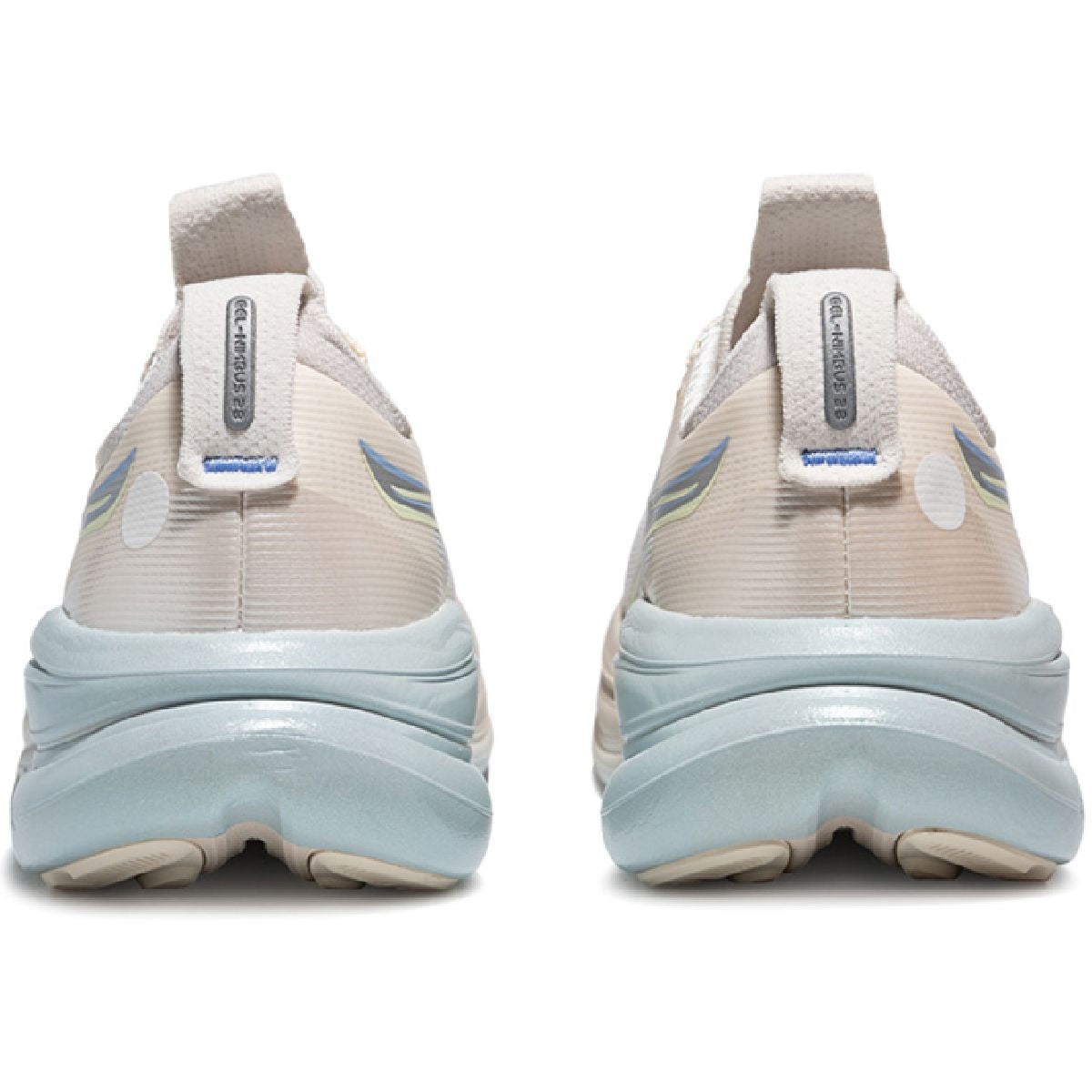 Asics womens shoes  neutral running shoes mens  sneakers Gel-Nimbus 28 Cream / Light Blue