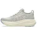 Asics womens shoes  neutral running shoes mens  sneakers  Gel-Nimbus 28 – Light Gray/Multicolor Stitch Running Shoe