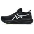 Asics womens shoes  neutral running shoes mens  sneakers  Gel-Nimbus 28 – Black/Silver/Lime Running Shoe