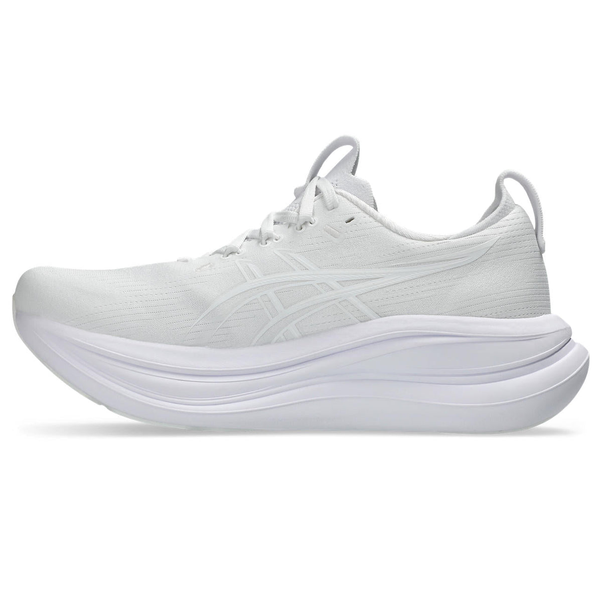 Asics womens shoes  neutral running shoes mens  sneakers  Gel-Nimbus 28 – Triple White Running Shoe