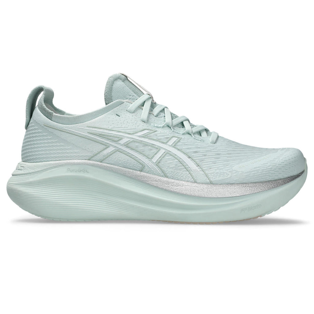 Asics womens shoes  neutral running shoes mens  sneakers  Gel-Nimbus 28 – Light Sage Green Running Shoe