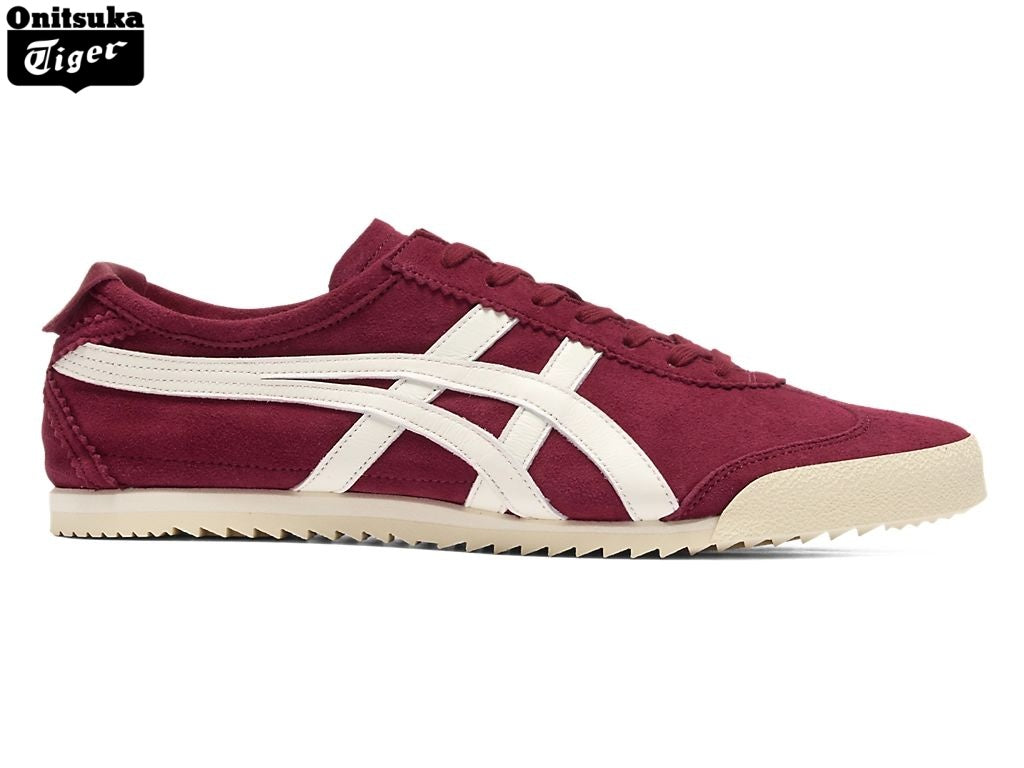 Onitsuka Tiger Mexico 66 Burgundy Suede Sneakers - Women's Shoe Sale / Men's Shoe Sale
