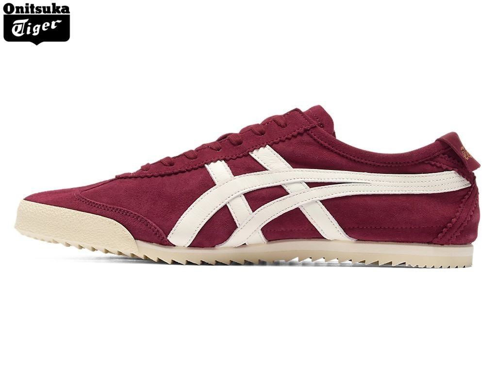 Onitsuka Tiger Mexico 66 Burgundy Suede Sneakers - Women's Shoe Sale / Men's Shoe Sale