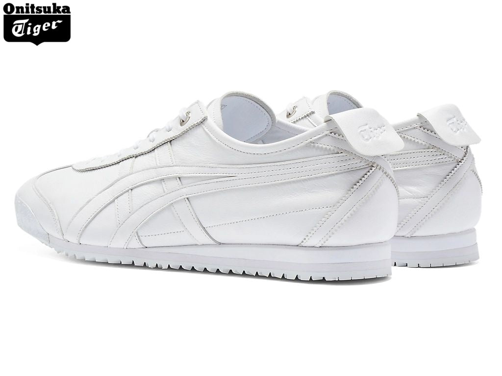 Onitsuka Tiger Mexico 66 White Leather Sneakers - Women's Shoe Sale / Men's Shoe Sale