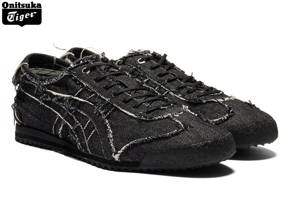 Onitsuka Tiger Mexico 66 SD Black Denim Sneakers - Women's Shoe Sale / Men's Shoe Sale