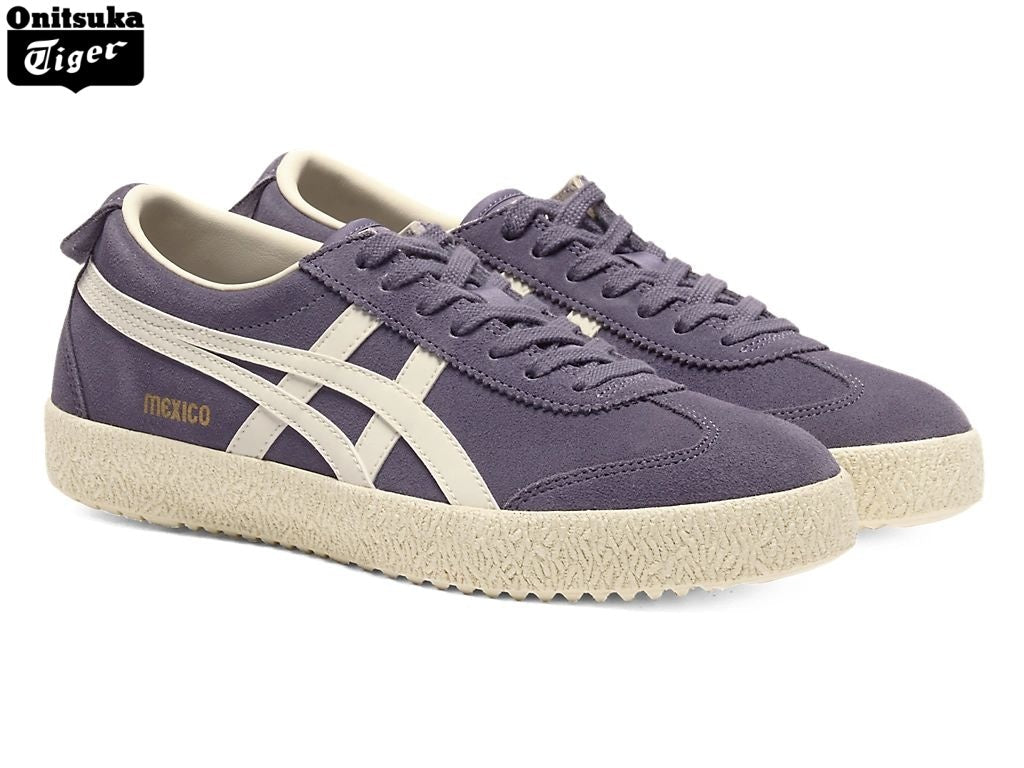 Onitsuka Tiger Mexico 66 Delux Purple Suede Sneakers - Women's Shoe Sale / Men's Shoe Sale