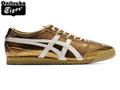 Onitsuka Tiger Mexico 66 Metallic Gold Leather - Women's Shoe Sale / Men's Shoe Sale