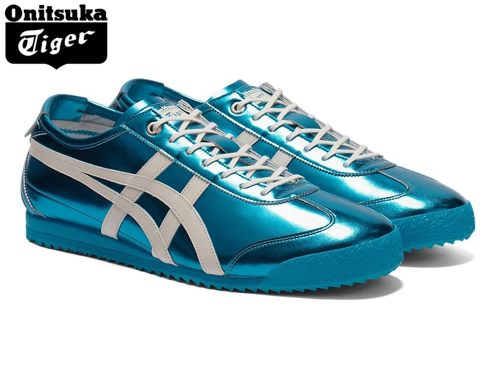 Onitsuka Tiger Mexico 66 Metallic Blue Leather- Women's Shoe Sale / Men's Shoe Sale